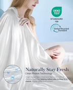 Elegear Cooling Satin Comforter Queen Size, Cooling Blanket for Hot Sleeper - Image 5