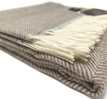 Alpaca Home | Dynasty Throw Blanket | 100% Pure Baby Alpaca Wool • Hypoallergenic, Soft & Cozy • Ethically Sourced | Softer & Warmer Than Wool (Marvin Gardens) - Image 3