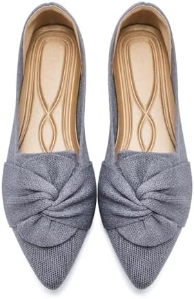 HIULYCENCE Flats for Women Pointed Toe Ballet Flats by Unknown