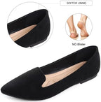 SAILING LU Women's Pointy Toe Ballets Flats PU Leather - Image 4