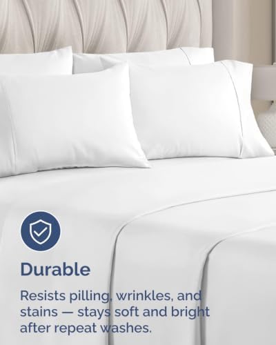 Queen Pillow Cases - 10 Pack Soft Pillowcase Covers - 20" x 30" (White) - Image 4