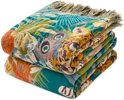 LUTBM Boho Throw Blanket for Bed 60"x80", All Season Cotton Couch Blankets by LUTBMFindYourFreeSpiritatHome