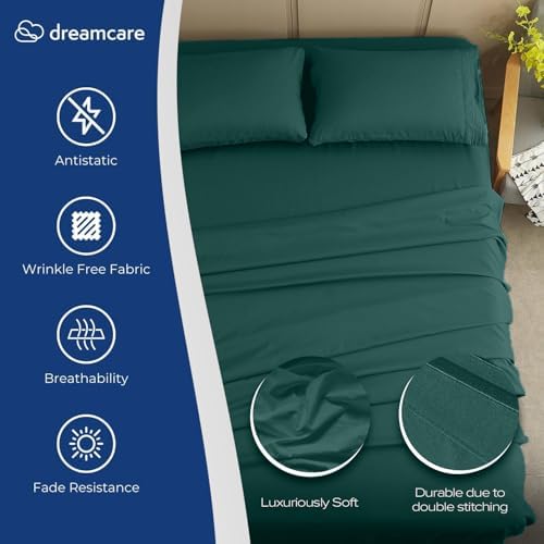 DREAMCARE Twin XL Sheets - 4pc Breathable Cooling Sheets Twin XL Sheet Sets - Image 2