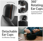 Travel Pillow - Memory Foam Neck Pillow, Noise Cancelling Neck Airplane Pillow for Long Flight, 360º Support Plane Pillow, Machine Washable Flight Pillow（Black） - Image 5