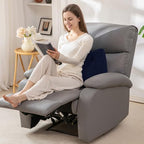 Lumbar Support Pillow for Recliner Chair/Accent Chair/Couch/Office Chair, Tufted Corduroy Back Support Cushion for Elderly, M-Shaped Recliner Cushions for Back Rest, Pain Relief, Reading, Navy - Image 6