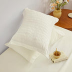 Love's cabin Seersucker Ivory Queen Comforter Set, 7-Piece Bed in a Bag - Image 6