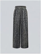 SHENHE Women's Cheetah Print Wide Leg Baggy Y2k Loose Streetwear Trousers - Image 3