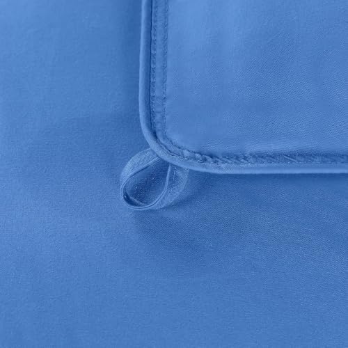 SUPERIOR All Season Down Alternative Comforter, Cal King, Aster Blue - Image 3