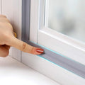MOPMS Draft Stopper Sweep, Door Weatherproofing Stripping, Window Seal Strip Self-adhisive Soundproof Cuttable Weather Length 32.8 Ft (5 Pcs x 6.56 Ft), Grey by MOPMS