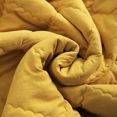 FLXXIE 43x60 Inches Down Alternative Toddler Comforter, Yellow - Image 3