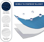 Waterproof Blanket for Bed Couch Sofa Car, 60"x80", Navy Blue - Image 3