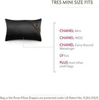 Bag-a-Vie Handbag Shaper Pillow Luxury Handbag & Purse Shaper - [Tres Mini] 7' x 4.5' - Fits Mini Flap and Clutches - Black - Image 5
