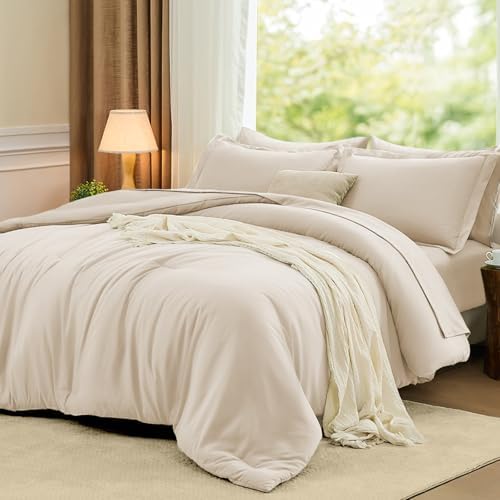FUANNA Twin XL Comforter Set 5 PCS, Luxury Bed in a Bag Soft Bedding Sets by FUANNA