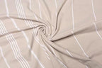 Turkish Beach Towel 100% Organic Cotton Extra Large Oversized (39 x 71 Inches) Quick Dry Sand Free Light Weight Prewashed for Bath Beach Gym Yoga Travel Towel Blanket (Medium Beige) - Image 2
