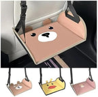Kids Cartoon Bear Car Seat Foot Rest Hammock - Universal Auto Backseat Travel Foot Mat for Children(Bear) - Image 7