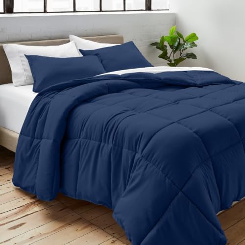 Bare Home Duvet Insert Comforter (California King, Dark Blue) - Image 2