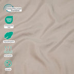 ZPECC King Flat Sheets Only Beige 6 Pack, Color-Coded Hem Threads - Image 4