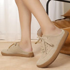 UBFEN Womens 100% Genuine Suede Mules Arch Support Indoor Outdoor Slippers - Image 5