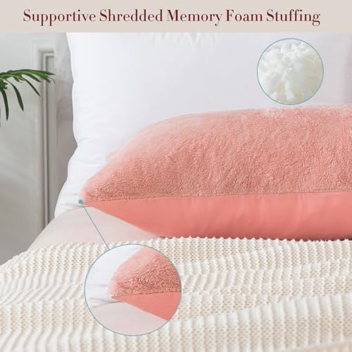 WhatsBedding Memory Foam Body Pillow with Cover, Long Bed Pillow for Adults - Image 4