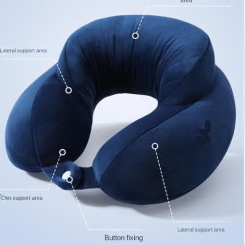 U Shaped Travel Neck Pillow, PP Cotton Portable Car Neck Pillow - Image 2