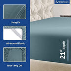 DREAMCARE King Size Sheets Set - 6 pcs Breathable Cooling Sheets King Size - Image 6