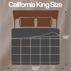 Utopia Bedding California King Comforter, Duvet Insert, Grey, 96 x 102 in - Image 2
