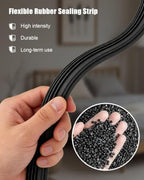 1 Pcs 1-3/4" x 36" U Shaped Aluminum Door Bottom Sweep, Black - Image 3