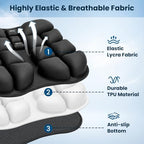 Airplane Seat Cushion, Inflatable Seat Cushion with Built-in Pump - Image 6