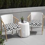 idee-home Outdoor Chair Cushions Set of 2, 17" x 17" D-Shaped - Image 6