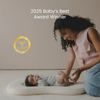 snuggle me Organic Newborn Baby Infant Lounger Pillow & Travel Bag - Sage - Image 3