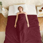 CULVE Bulk Twin Microfiber Flat Sheets Only, 6 Pack (66x96,Burgundy) - Image 7