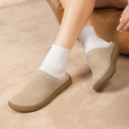 UBFEN Womens 100% Genuine Suede Mules Arch Support Indoor Outdoor Slippers - Image 2