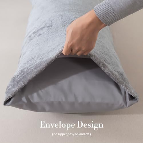 WhatsBedding Memory Foam Body Pillow with Cover, Long Bed Pillow for Adults - Image 3