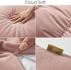 Pat. Pend. Segmented Body Pillow for Side Sleepers, 39 Inch, Pink - Image 3