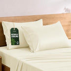 TOSMO Luxury Pillow Case Set of 2 - Cooling Viscose Derived from Bamboo, Oeko-TEX, Breathabl Silky Soft Pillow Cases with Envelope Closure (King / 20x40, Vanilla Yellow) by Tosmo