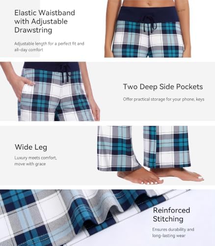 WiWi Bamboo Viscose Pajama Pants for Women Plus Size Cooling Bottoms S-4X - Image 4