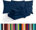 Elegant Comfort Luxurious Soft 1500 Thread Count Egyptian 4-Piece Premium Hotel Quality Wrinkle Resistant Coziest Bedding Set, All around Elastic Fitted Sheet, Deep Pocket, Twin/Twin XL, Navy Blue by ELEGANTCOMFORT