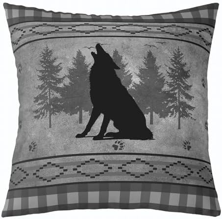 Feelyou Bear Rustic Throw Pillow Covers Soft 16" x 16" - Image 5