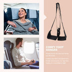 Oxford Cloth Foot Hammock Adjustable Travel Foot Rest for Train - Image 3