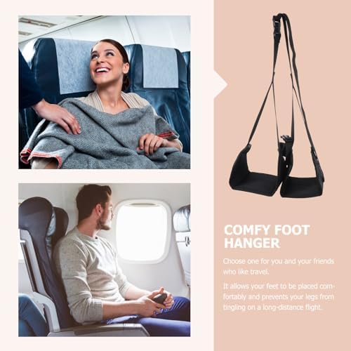 Oxford Cloth Foot Hammock Adjustable Travel Foot Rest for Train - Image 3
