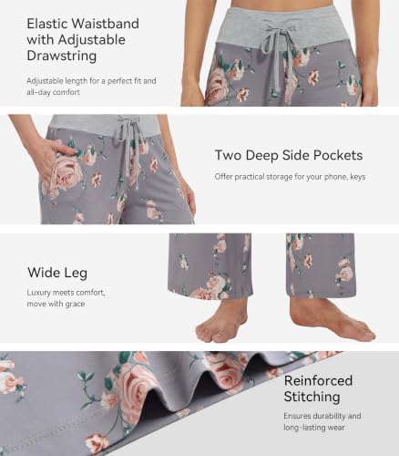 WiWi Bamboo Viscose Pajama Pants for Women Plus Size Cooling Bottoms S-4X - Image 4
