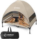 Veehoo Outdoor Dog Bed with Canopy, Cooling Elevated Dog Shade for Outside by Veehoo