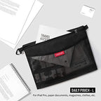 pack all 3 Pcs Water-Resistant Zipper Pouch, Mesh Zipper Bag - Image 4
