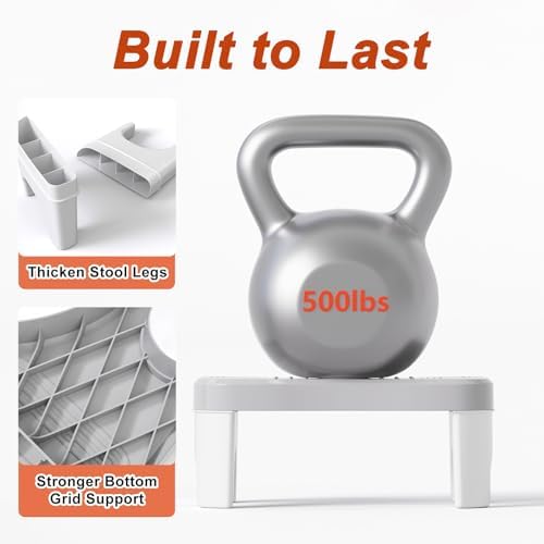 Recximi Poop Toilet Stool, Non-Slip Squat Potty Stool for Adults, 2 Pack - Image 4