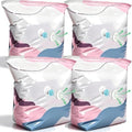 No Pump Large Capacity Vacuum Storage 3d Compression Bags 3-Sec Fast,Thickened Pump Free Stereoscopic No-Pump Compression Bag for Clothes,Travel,Beddings (4M) by Unknown