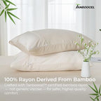 GOKOTTA Soft Standard Pillow Cases, Luxury Silky Cooling Pillow Cases for Hot Sleepers, 100% Rayon Derived from Bamboo, Envelope Closure and Reversible Pillowcases for Hair and Face(20"*26") - Image 4