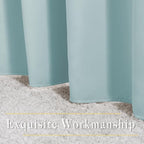 NICETOWN Room Darkening Curtains for Living Room 84 inches Long - Sky Blue Grommet Room Darkening Window Treatments Sound Reducing Drapes for Bedroom, 2 Panels, W52 x L84 - Image 6