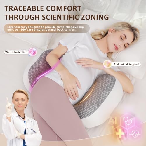 Chilling Home Pregnancy Pillow for Sleeping Portable, Travel Wedge Pillow - Image 3