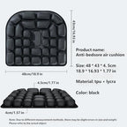 Sondor Travel Cushion, Comfortable 3D Inflatable Seat Cushion for Hemorrhoid and Tailbone Pain Relief, Optimal Support for Long Sitting in Car, Air Travel, Office Chairs Etc (30-Point Cushion) - Image 2