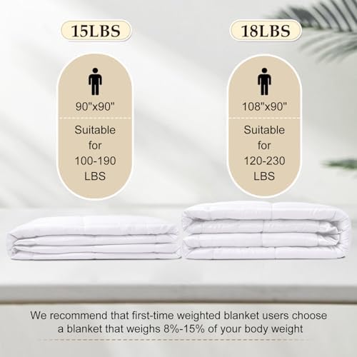 downluxe Down Alternative Blanket for Bed, Glass Beads, King, White - Image 5